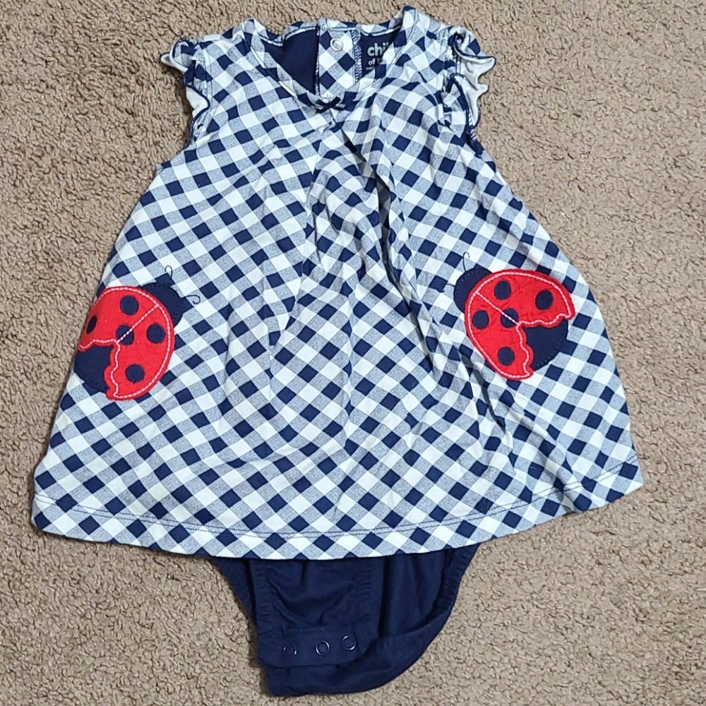 Lady bug romper